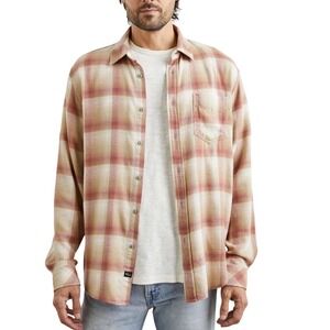 Rails Lennox Cranberry Finch Plaid Shirt Size Large Cotton Rayon
